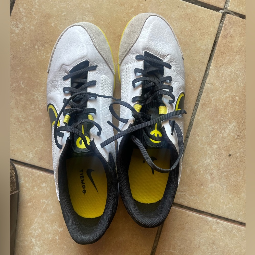 Nike indoor soccer shoes worn twice.